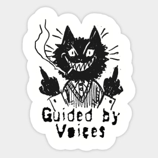 guided by voices and the bad cat Sticker